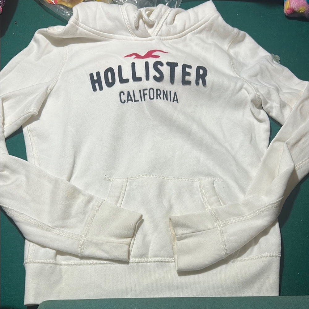 Hollister White Hoodie